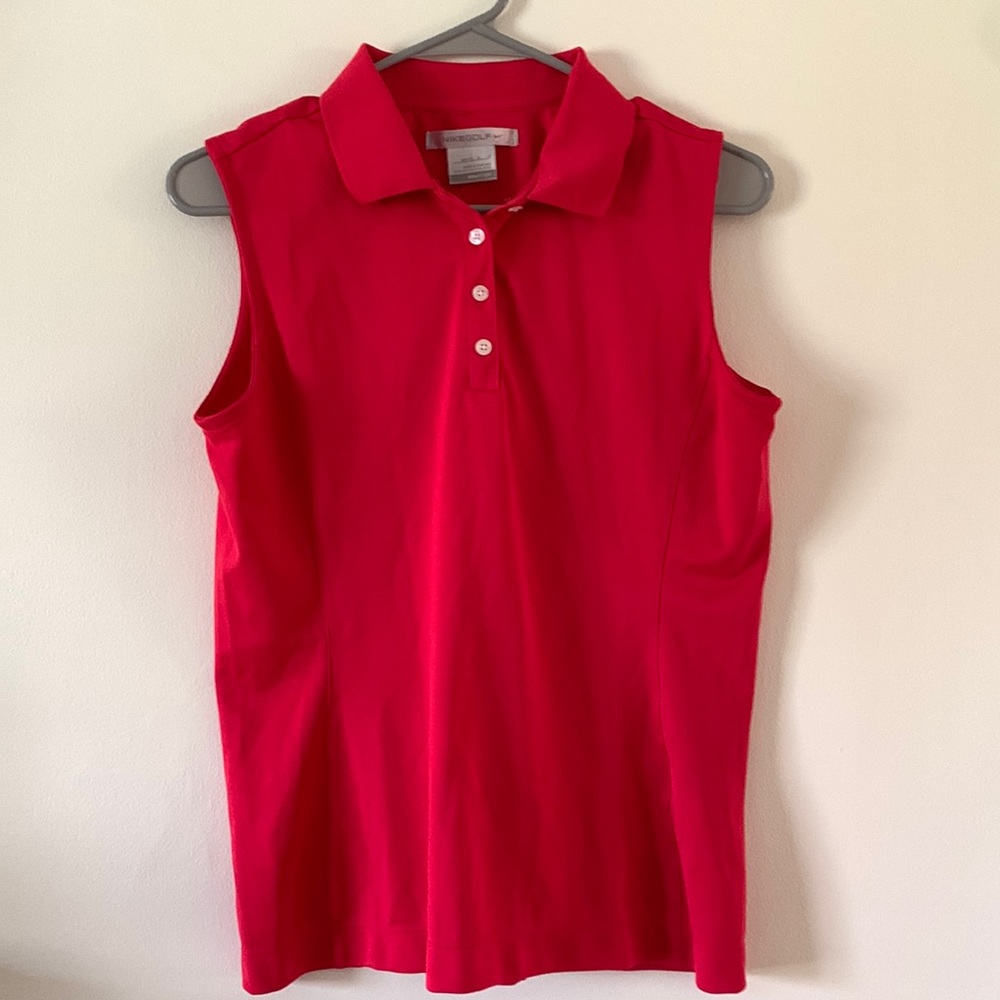 Nike DriFit Button Up Golf Top — size Medium